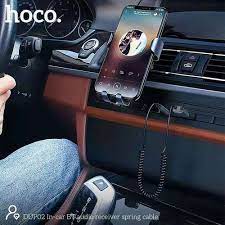 Hoco DUP02 in-car bt audio receiver spring cable Hoco DUP02 in-car bt audio receiver spring cable